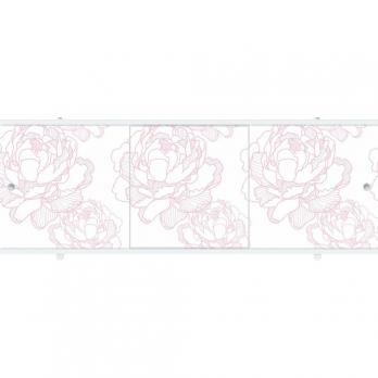 Экран для ванны ПРЕМИУМ А (алюм. профиль) 1,5 светло-розовый