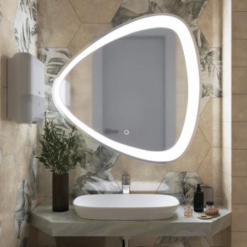 Зеркало MIXLINE "Эдда" D700 сенсорный выключатель, с гравировкой