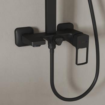 Душевая система 35к IDDIS BILBL1Fi06 "Bild" лейка "Тропический душ" Черный