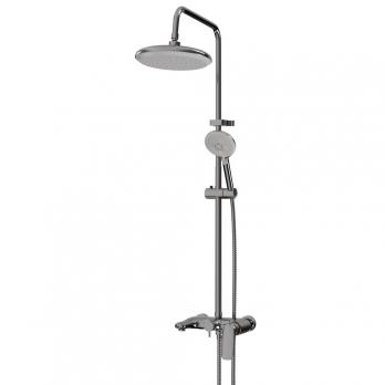 Душевая система 40к ML2410 излив лейка 5 позиций +лейка "Тропический душ" ХРОМ