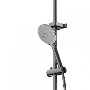 Душевая система 40к ML2410 излив лейка 5 позиций +лейка "Тропический душ" ХРОМ