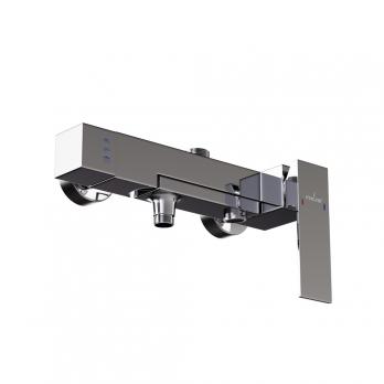 Душевая система 40к ML2412 излив лейка 3 позиции +лейка "Тропический душ" ХРОМ