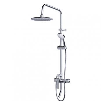 Душевая система 40к ML2418 излив лейка 5 позиций +лейка "Тропический душ" ХРОМ