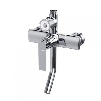 Душевая система 40к ML2418 излив лейка 5 позиций +лейка "Тропический душ" ХРОМ