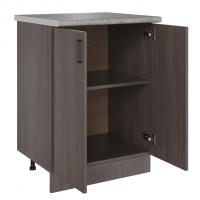 Стол разделочный 60 шимо/ясень темный, столешница гранит пёстрый