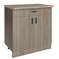 Стол разделочный 80 шимо/ясень светлый (1 ящик), столешница гранит пёстрый