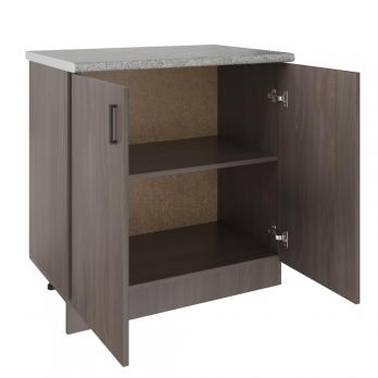 Стол разделочный 80 шимо/ясень темный, столешница гранит пёстрый