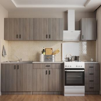 шкаф навесной кухонный с сушкой 80 шимо/ясень светлый (2 места)