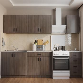 шкаф навесной кухонный с сушкой 80 шимо/ясень темный (2 места)