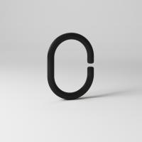 Комплект колец черный RID013P IDDIS (в упак 12шт)