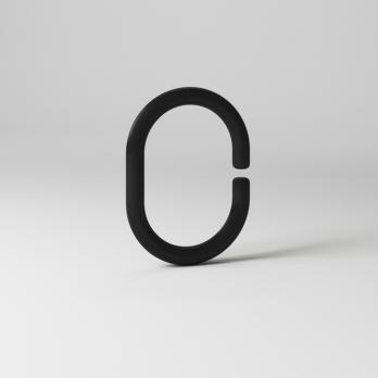 Комплект колец черный RID013P IDDIS (в упак 12шт)