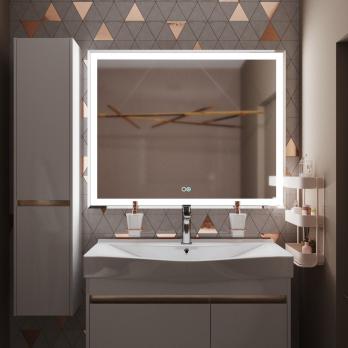 Зеркало MIXLINE "Минио-2" 1000*800 (ШВ) сенсорный выключатель, светодиодная подсветка + подогрев