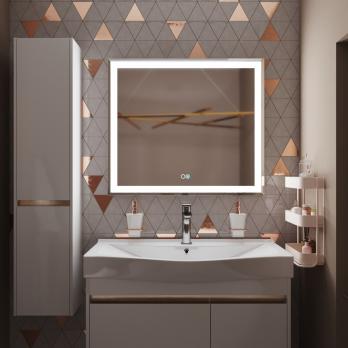 Зеркало MIXLINE "Минио-2" 800*700 (ШВ) сенсорный выключатель, светодиодная подсветка + подогрев