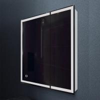 Зеркальный шкаф MIXLINE "Минио" 700*800 (ШВ) 2 створки, ЛЕВЫЙ,сенсорный выкл, светодиодная подсветка