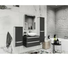 Зеркальный шкаф MIXLINE "ВИКТОРИЯ" 700*800 (ШВ) 2 ств,ЛЕВЫЙ, сенсорный выкл, светодиодная подсветка