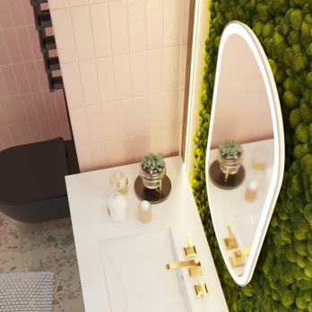 Зеркало MIXLINE "Виола" 500*1000 (ШВ) сенсорный выкл., светодиодная подсветка гор/верт крепеж