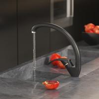 Смеситель для кухни 35к MIXLINE ML-GS02 (343) антрацит высок. излив