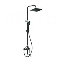 Душевая система 35к HB24548-7 HAIBA лейка "Тропический душ" ЧЕРНЫЙ/ХРОМ