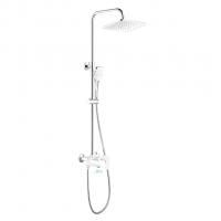 Душевая система 35к HB24505-8 HAIBA лейка "Тропический душ" БЕЛЫЙ/ХРОМ