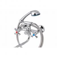 Смеситель для ванны и раковины 1/2 кер ПРОФСАН ПСМ-158-75 "ЕВРО",  эксцентрики "ЕВРО",мах КРЕСТ