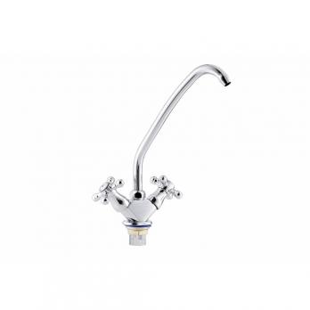 Смеситель для кухни 1/2 кер ПРОФСАН ПСМ-117-89 "СТАНДАРТ-Б" выс.пов.излив, б/подв, п/гайку ХРОМ
