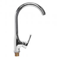 Смеситель для кухни 35к ПРОФСАН ПСМ-100-3 "ЭЛИТ" выс. пов. излив, п/гайку, ХРОМ