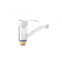 Смеситель для кухни 40к ПРОФСАН ПСМ-215-023 "ПЛЮС" длин. пов. излив, п/гайку, без подводки, ХРОМ