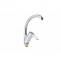 Смеситель для кухни 40к ПРОФСАН ПСМ-335-008 "ПЛЮС"  выс. пов. излив, п/гайку, без подводки, ХРОМ