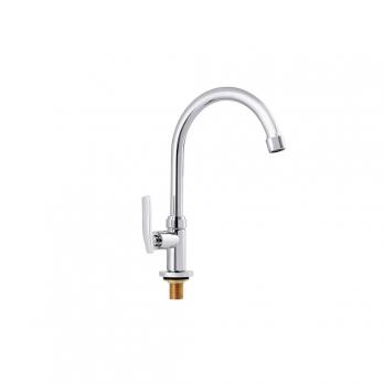 Смеситель для кухни 1/2 кер ПРОФСАН ПСМ-905-89 "ПЛЮС" тип Кр-ЦБА моно, п/гайку, без подводки ХРОМ