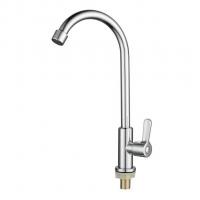 Смеситель для кухни 1/2 кер ПРОФСАН ПСМ-906-008 "КОМПЛЕКТАЦИЯ" НЕРЖ, моно, п/гайку, б/подв. САТИН