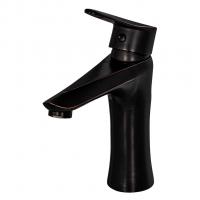 Смеситель для раковины 35к ПРОФСАН ПСМ-301-5 "STEEL BLACK" литой ЧЕРНЫЙ-БРОНЗА