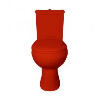 Унитаз-компакт "Ирида" красный  (гориз, нижн, сид, арм) (Ст.Оскол)