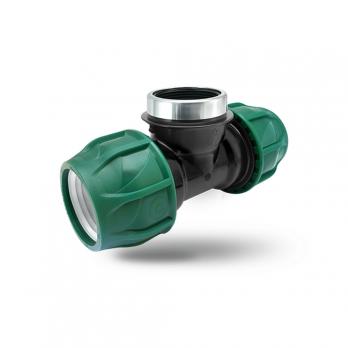 Тройник ПЭ с внутр. труб. резьбой 4"х4"'х4" POELSAN