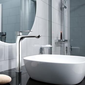 Смеситель для раковины 35к IDDIS SLISB01i01 "Slide" литой, высокий, ХРОМ