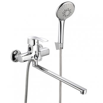 Смеситель для ванны и раковины 40к ПРОФСАН ПСМ-777-023 "ПЛЮС"  эксцентрики "ЕВРО",  ХРОМ