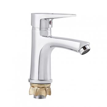 Смеситель для раковины 40к ПРОФСАН ПСМ-759-044 "ПЛЮС" литой, креп. п/гайку, б/подводки ХРОМ