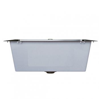 Мойка настол.монтаж 50х50 (3,0) вып 3 1/2  MIXLINE PRO с ФАСКОЙ 20см с сифоном (черный графит)