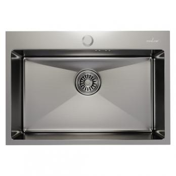 Мойка настол.монтаж 65х45 (3,0) вып 3 1/2  MIXLINE PRO 22см с сифоном (сатин)