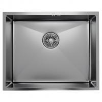 Мойка подст.монтаж 53х43 (3,0) вып 3 1/2  MIXLINE PRO 22см с сифоном (сатин)