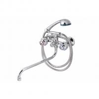 Смеситель для ванны и раковины 1/2 кер ПРОФСАН ПСМ-158-48 "ЕВРО", эксцентрики "ЕВРО", ХРОМ