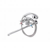 Смеситель для ванны и раковины 1/2 кер ПРОФСАН ПСМ-159-75 "ЕВРО", эксцентрики "ЕВРО,КРЕСТ, ХРОМ