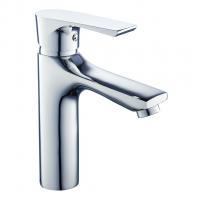 Смеситель для раковины 35к ПРОФСАН ПСМ-100-5 "ЭЛИТ"литой, креп. п/гайку, ХРОМ