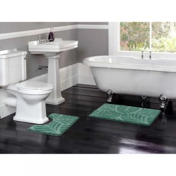 Набор ковриков д/ванной Актив icarpet 50*80+50*40 зеленый (01)