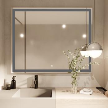 Зеркало MIXLINE "Ливия" 1000*800 (ШВ) сенсорный выключатель, светодиодная подсветка