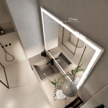 Зеркало MIXLINE "Ливия" 1000*800 (ШВ) сенсорный выключатель, светодиодная подсветка