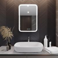 Зеркало MIXLINE "Мальта-3" 550*800 (ШВ) сенсорный выключатель, часы внешней настройки + подогрев
