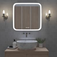 Зеркало MIXLINE "Стив-3" 700*685 (ШВ) сенсорный выключатель, часы + подогрев