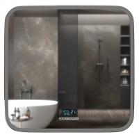 Зеркало MIXLINE "Стив-6" 800*680 (ШВ) сенсорный выключатель, часы, термометр, Bluetooth +подогрев