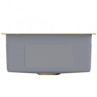 Мойка подст.монтаж 45х42 (3,0) вып 3 1/2  MIXLINE PRO 20см с сифоном (золото)