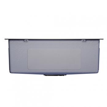 Мойка подст.монтаж 50х44 (3,0) вып 3 1/2  MIXLINE PRO 20см с сифоном (черный графит)